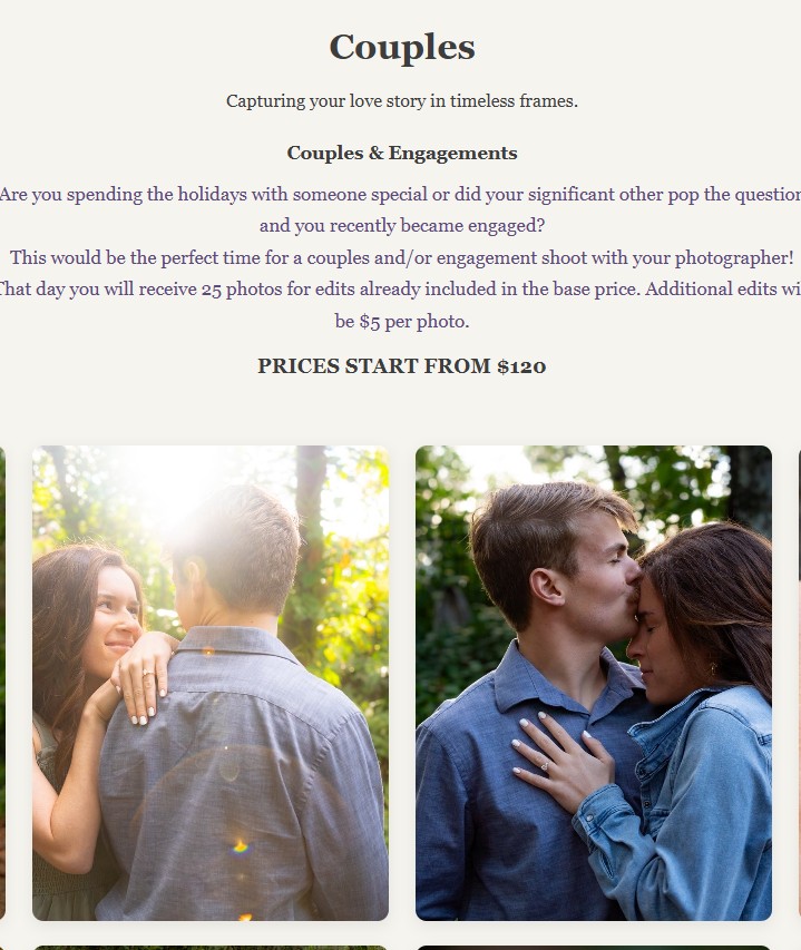 MiaBelleB Photography — couples and engagement photography Utah