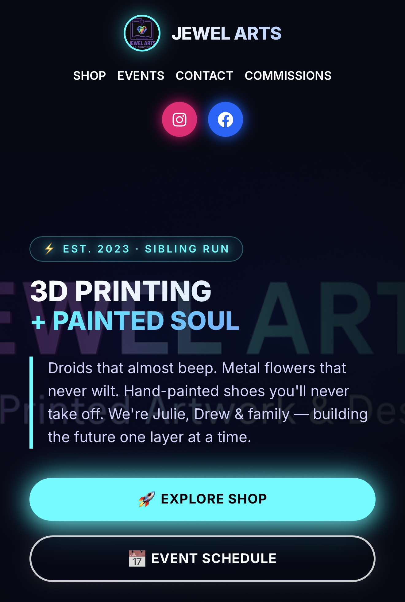 JewelArtsSLC new GhostVeil site — after